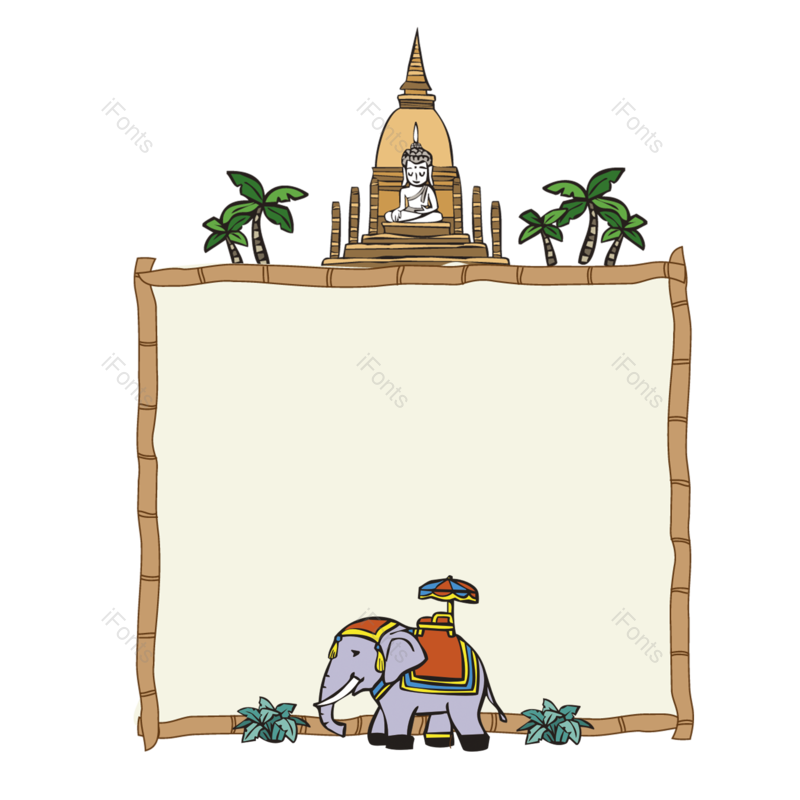 泰国图片,大象元素,旅游PNG,免抠素材